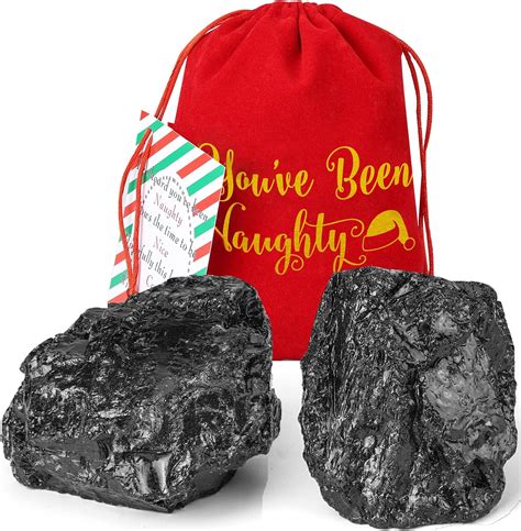 fake bag of coal|ugly coal gift box.